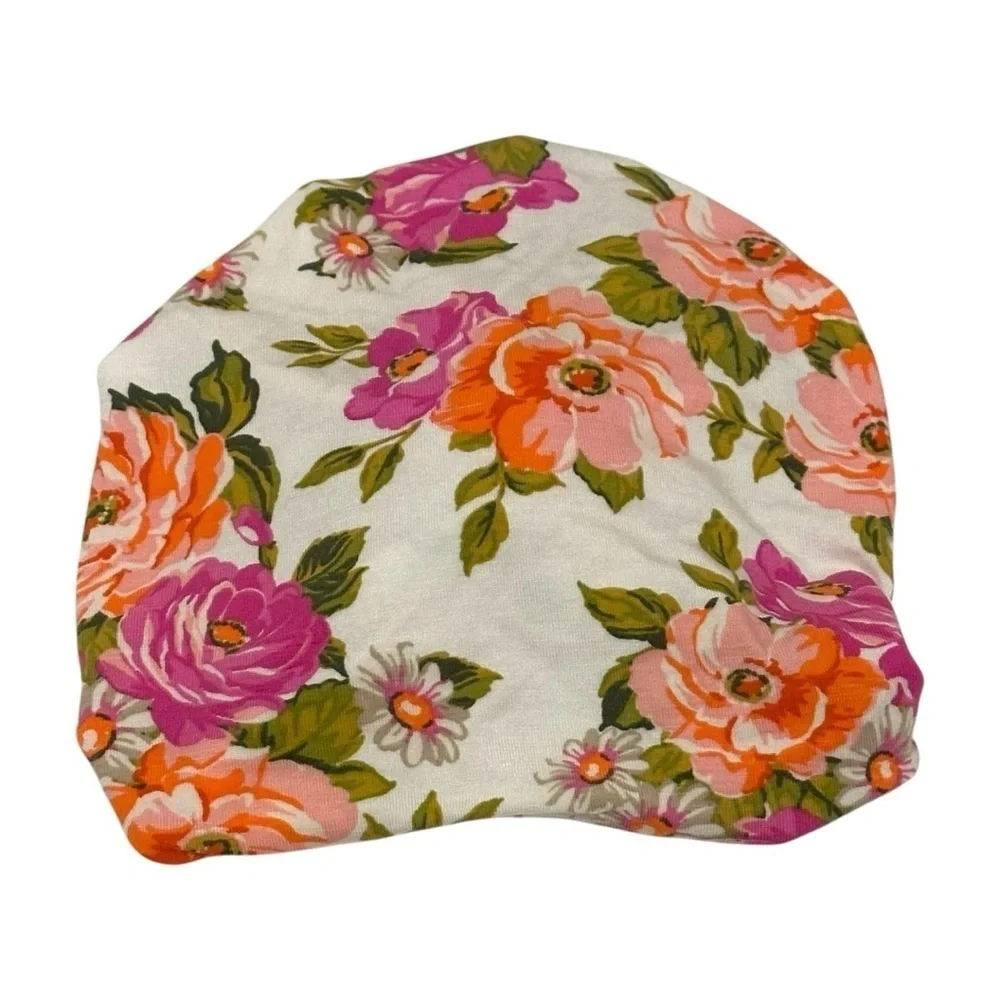 Angel Dear Bamboo Floral Baby Cap 6-12 Months